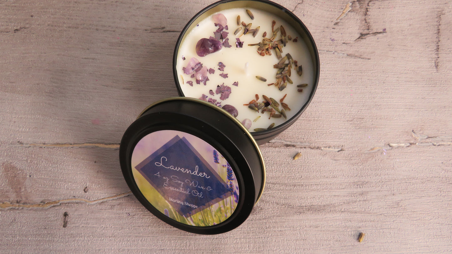 Lavender Essential Oil Candle