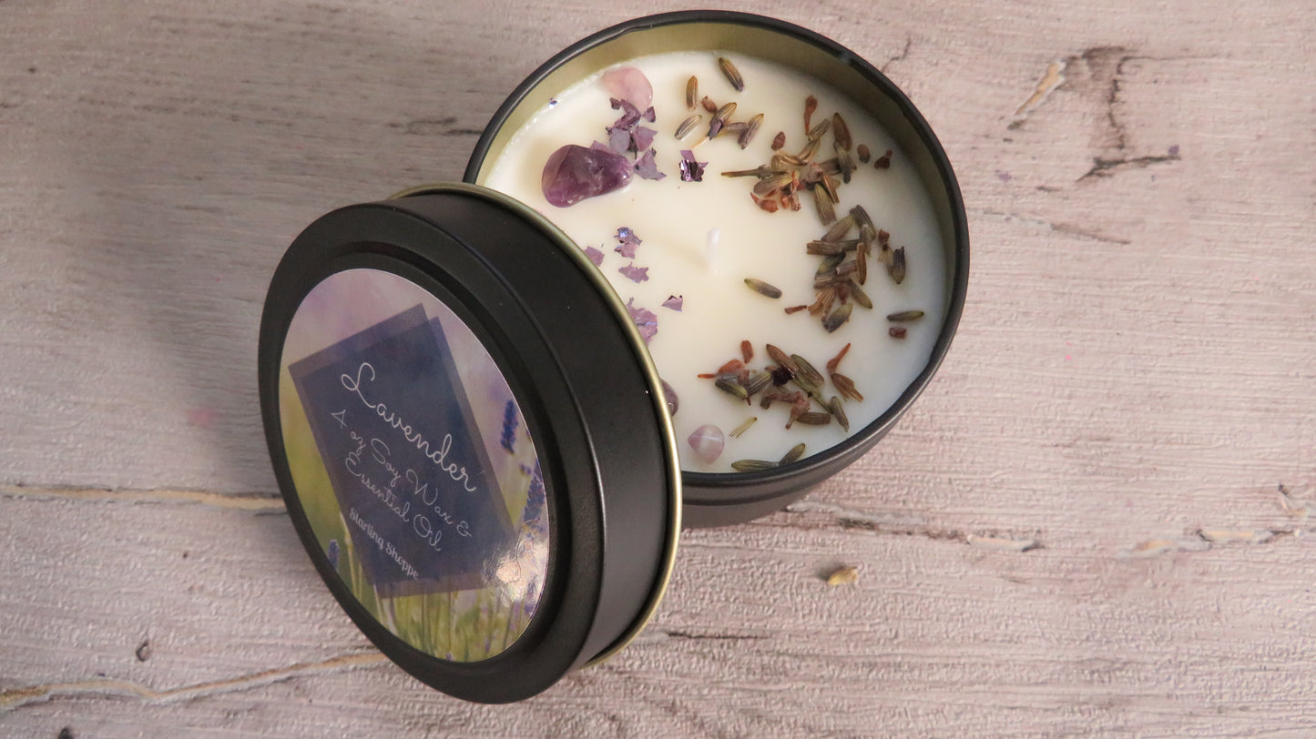 Lavender Essential Oil Candle